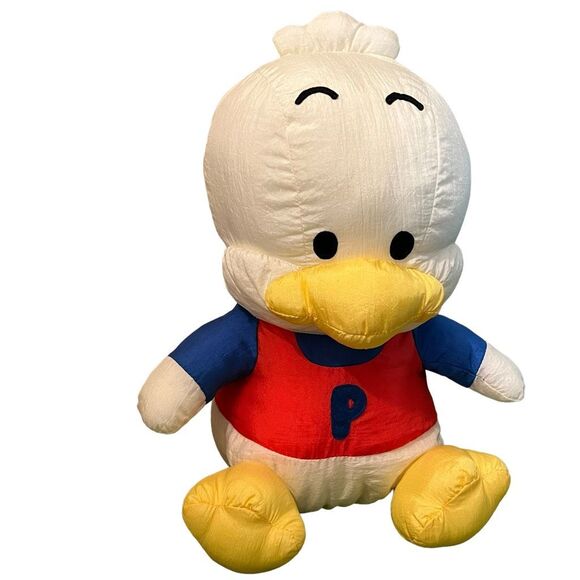 Sanrio 1996 Pekkle Puffalump Plush Duck Stuffed Animal 13” w/tag attached white - Picture 3 of 12